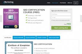 seo certification course