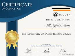 seo course with certificate free