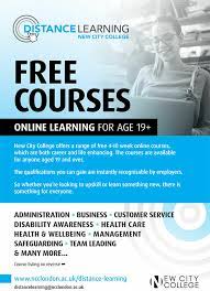 free distance learning courses