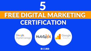 free certifications for digital marketing