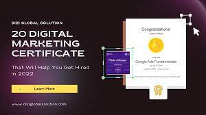 online marketing courses with certificates