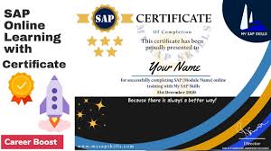 online sap training and certification