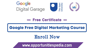 digital marketing course free certificate